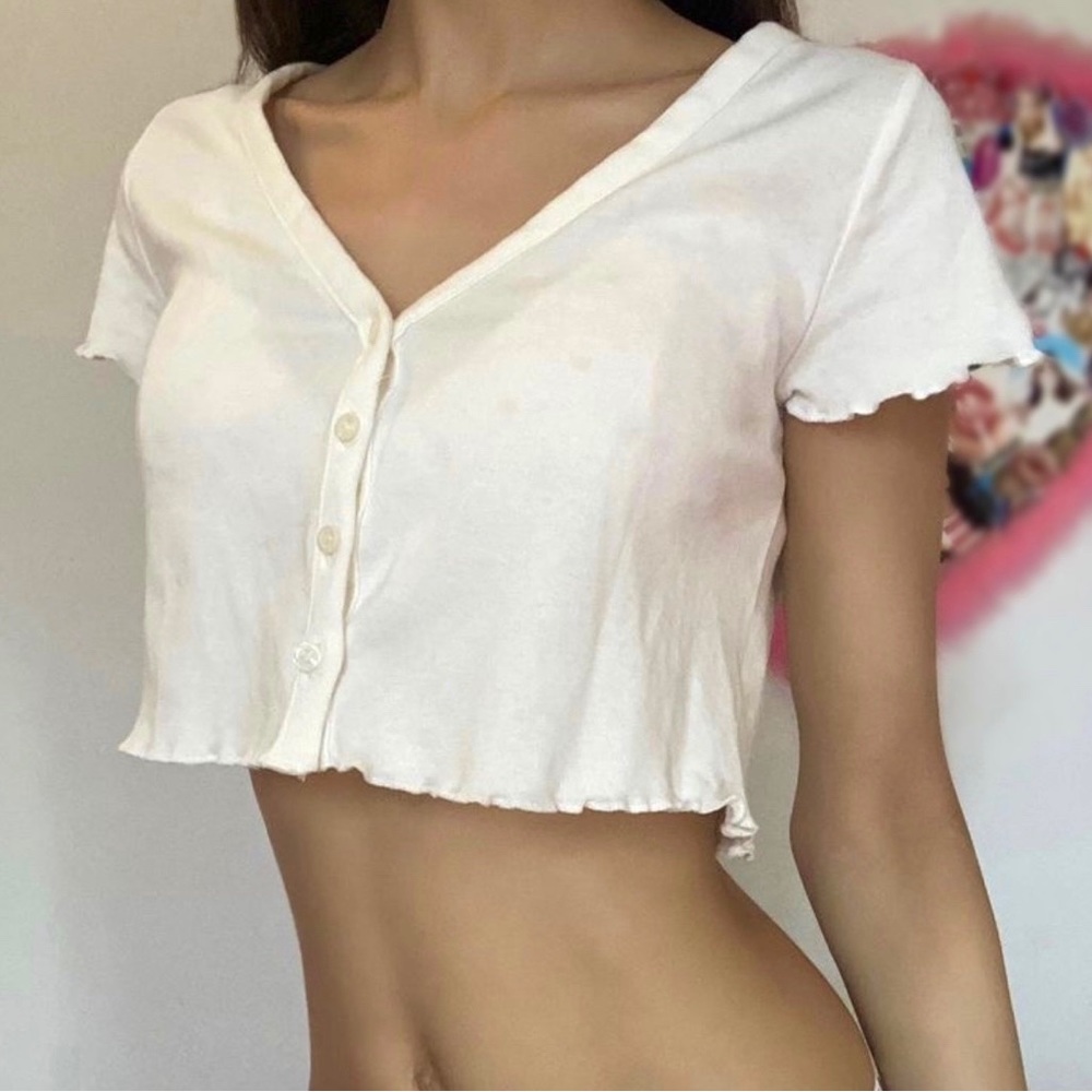 Dainty Coquette button up baby tee